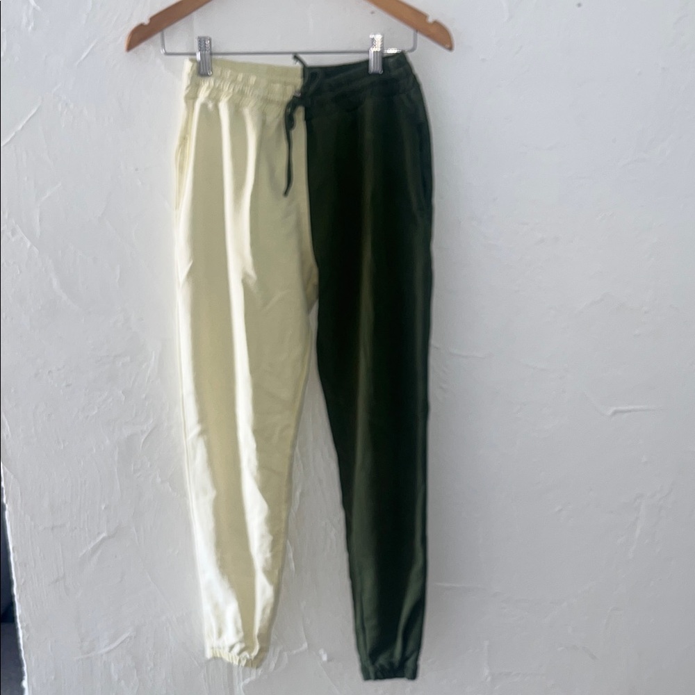 Chic Two-Tone Jogger Pants